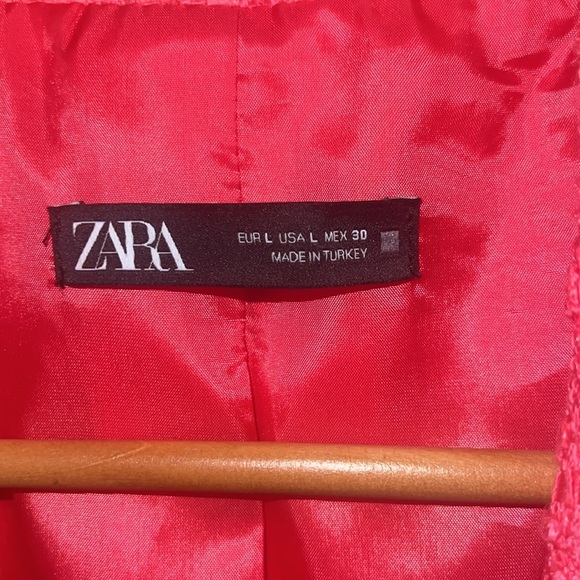 Zara Pink Textured Blazer - Picture 5 of 5